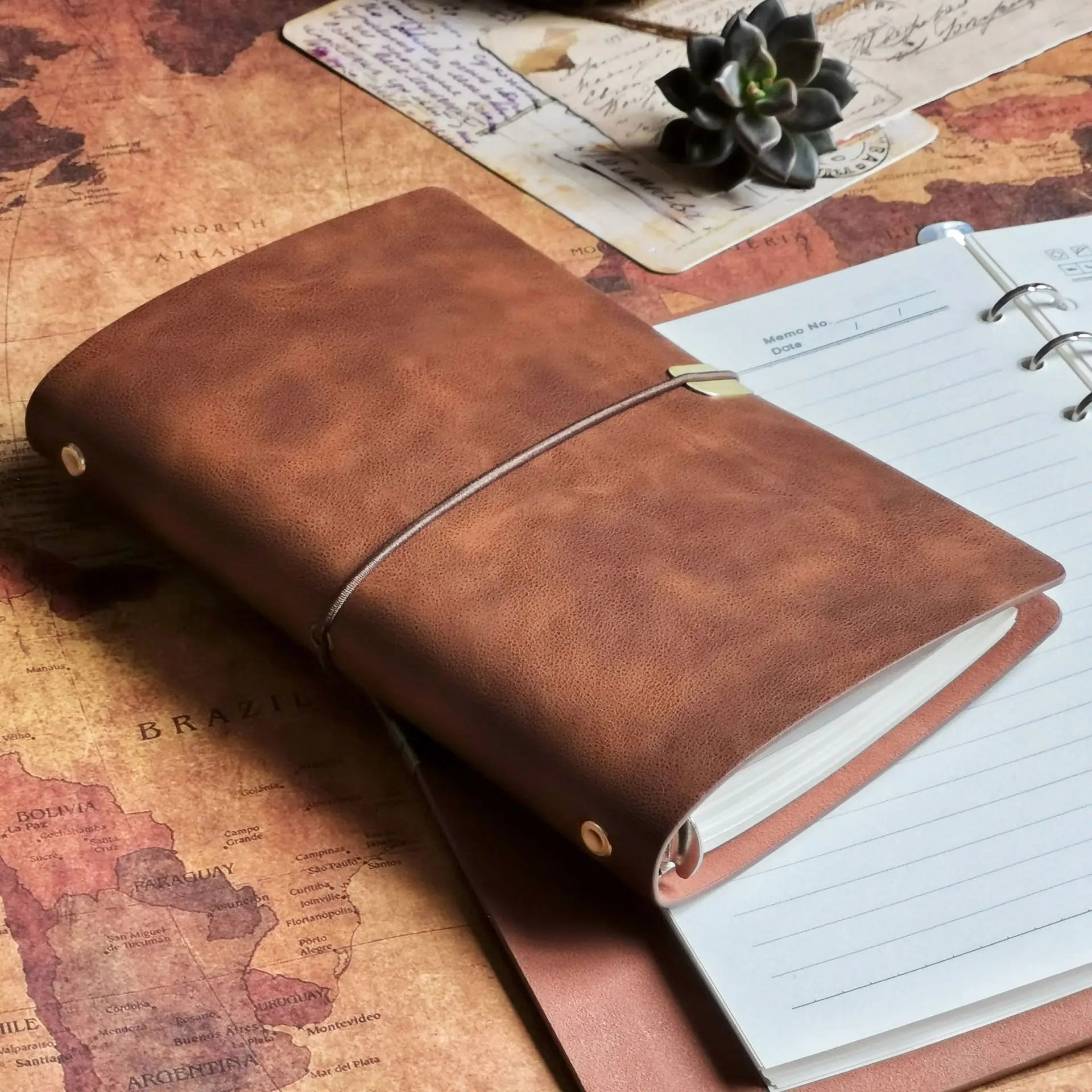 Pu Leather Travel Journal Notebook