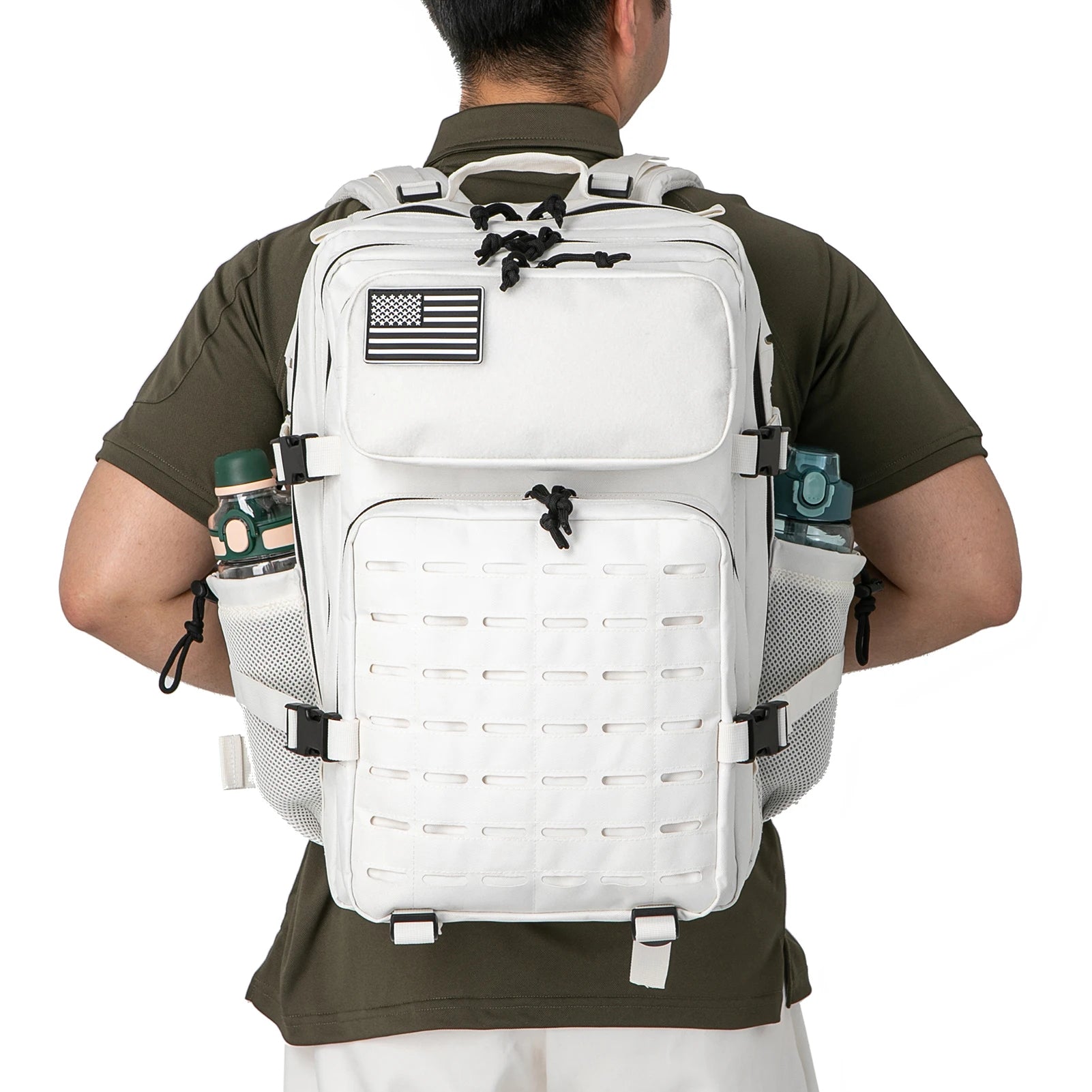 Tactical Backpack with Bottle Holder