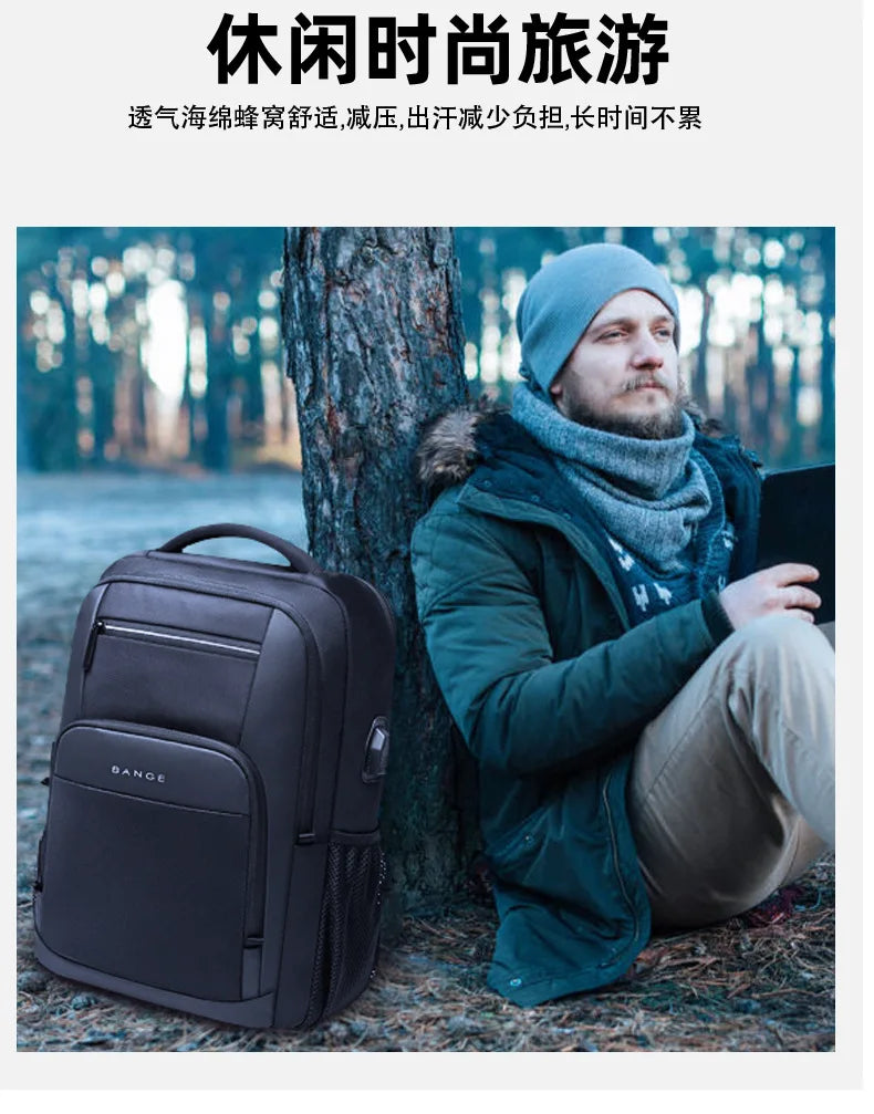 Men's Tactical Business Travel Backpack